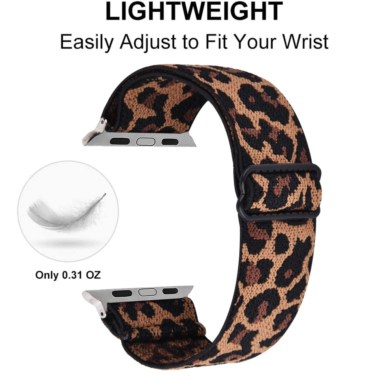 Leopard Mesh Band Watch