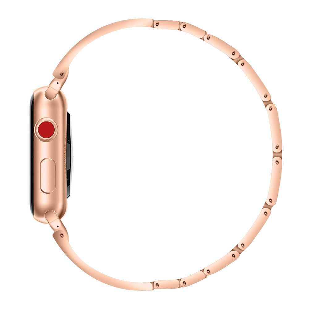 Dressy Fan Design Metal Band for Apple Watch Easy Adjustable Links