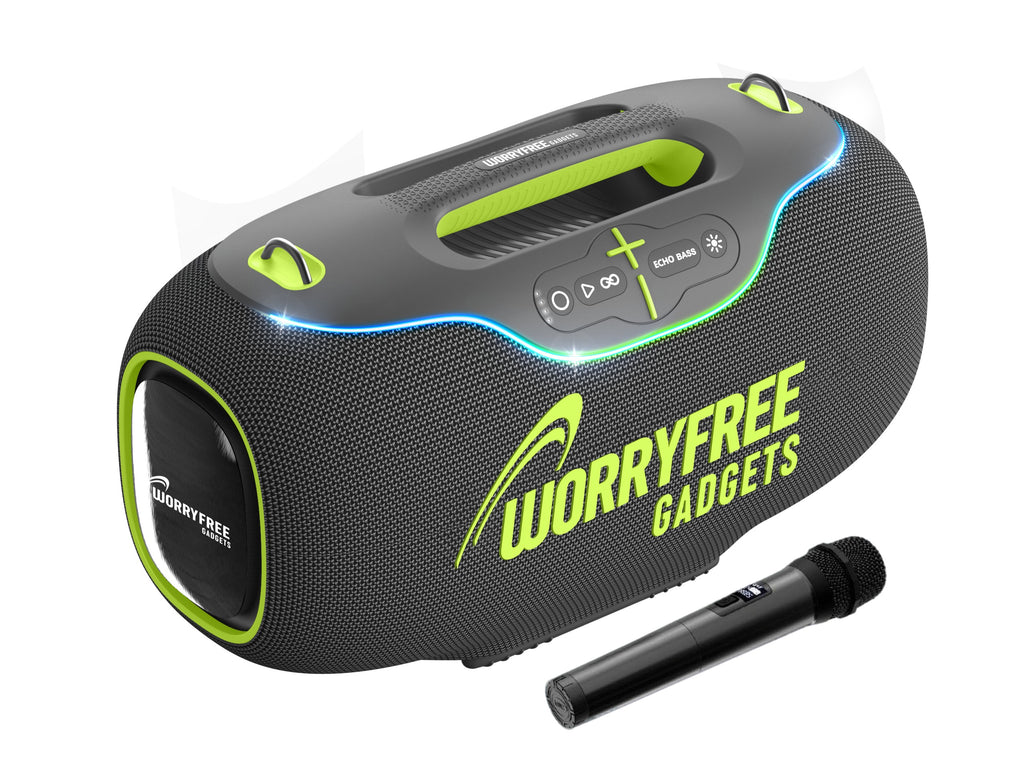 350W Wireless Bluetooth Speaker with Handle & Microphone