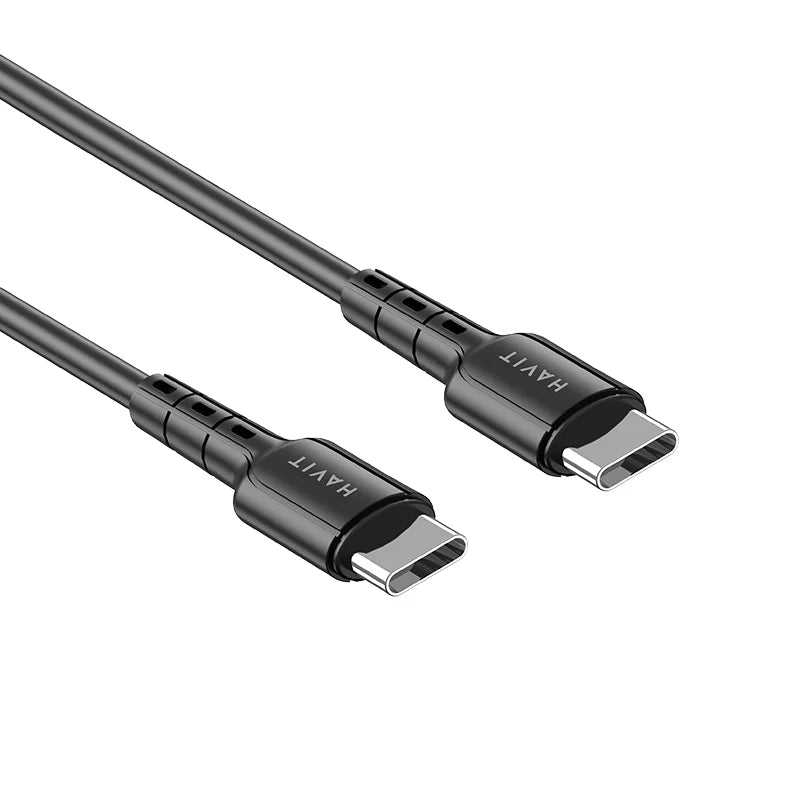 USB-C to USB-C PD60W output 1.0M Cable, Black