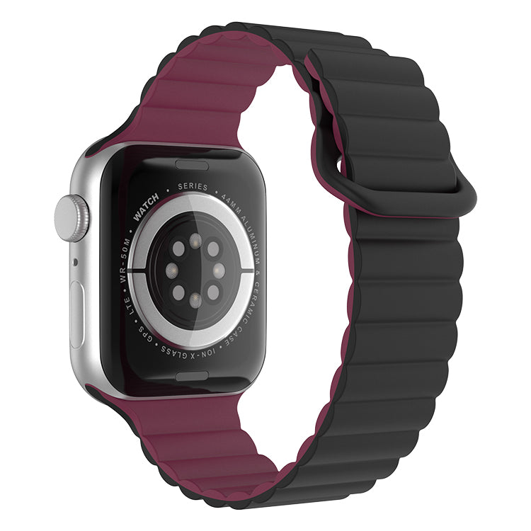 Buy JOBINKA (49mm Silicone Megnatic Lock Strap Wine Red) Soft Silicone  iWatch Strap Band Compatible with Apple Watch Ultra 49mm 45mm 44mm 42mm  Magnetic Clasp Adjustable Strap For iWatch Series 8 7