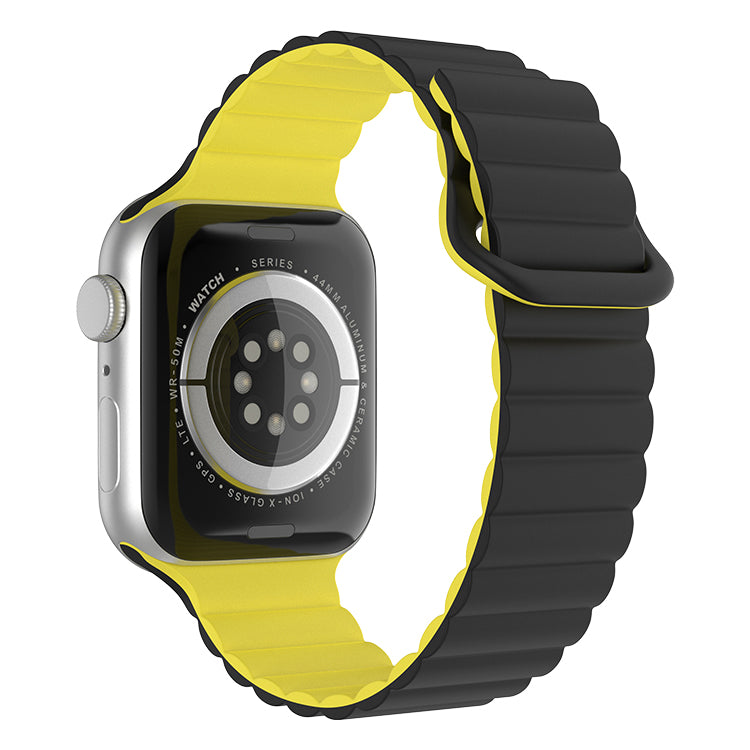 Buy JOBINKA (49mm Silicone Megnatic Lock Strap Yellow) Soft Silicone iWatch  Strap Band Compatible with Apple Watch Ultra 49mm 45mm 44mm 42mm Magnetic Clasp  Adjustable Strap For iWatch Series 8 7 6